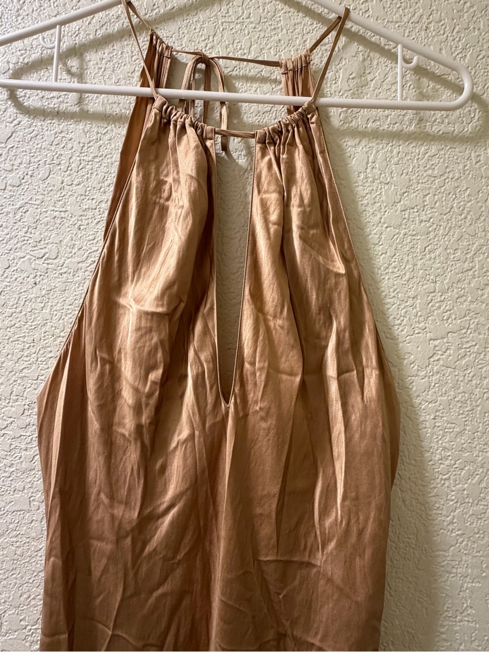 Vintage Victoria Secret 100% silk dressCamel
